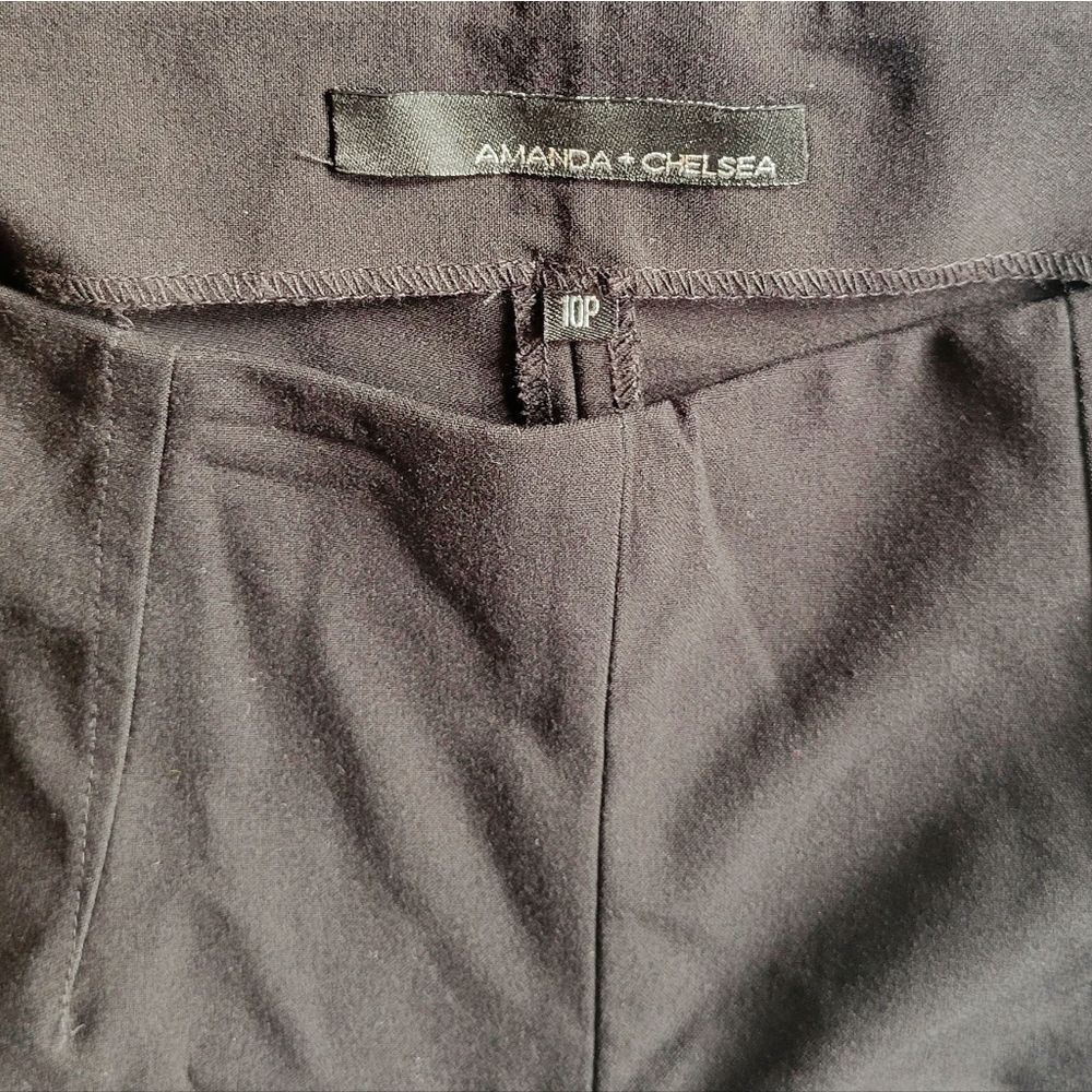 Amanda & Chelsea Black Cropped Ankle Career Trousers Size 10P NWT - Picture 6 of 8